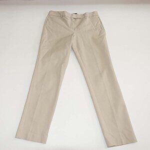 Talbots Women's Newport Slim Ankle Pants Size 10 Beige High Rise 29.5" Inseam